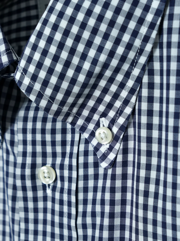 MÍCATA Individualized Shirts Gingham Check BD Shirt