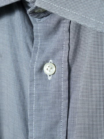 MÍCATA Burberrys of London Cotton Micro Check Shirt