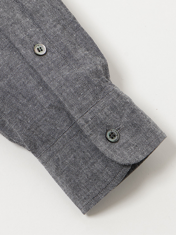 PERSONAL MATTERS Cotton Chambray Shirt