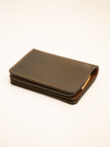 forme Short Wallet (Cordovan Dark cognac)