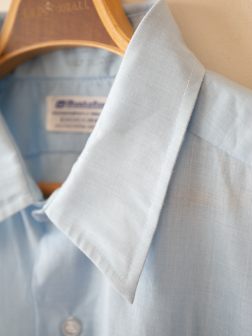 MÍCATA Manhattan Light Blue Short-sleeve Shirt