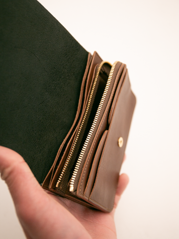 forme Hand Wallet (Liscio Black×DOUBLE)