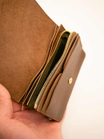 forme Hand Wallet (Liscio D.Brown×DOUBLE)