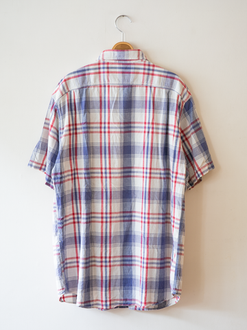 MÍCATA Polo Sport Cotton Linen Check Shirt