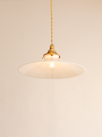 Milk Glass Lamp (Belgium 1920`s)