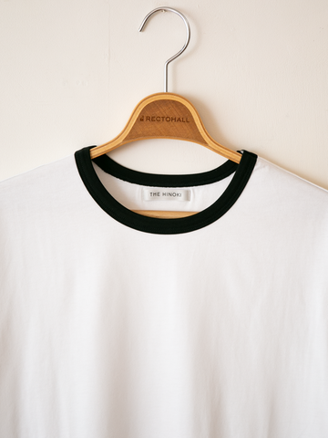THE HINOKI Cotton Half Sleeve Ringer T