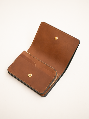 forme Short Wallet (Serpenitne×DOUBLE Brown)