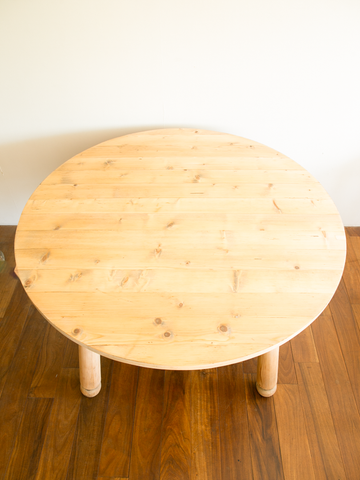 Round pine table / ラウンドパインテーブル