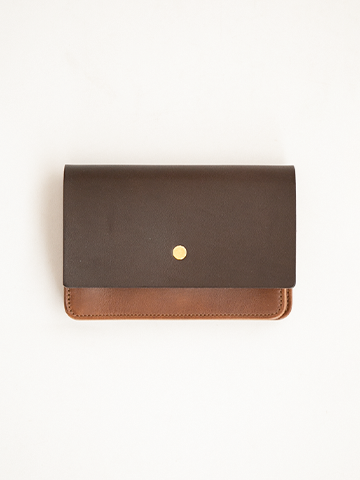 forme Hand Wallet Combi (Liscio D.Brown×Brown) – RECTOHALL