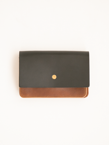 forme Hand Wallet Combi (Liscio Black×DOUBLE)