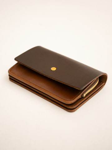 forme Hand Wallet Combi (Liscio D.Brown×DOUBLE)