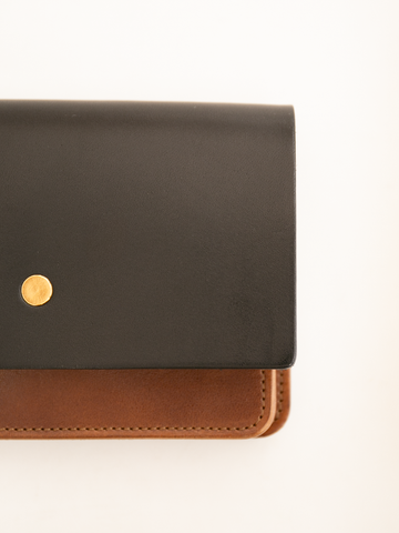 forme Hand Wallet Combi (Liscio Black×DOUBLE)