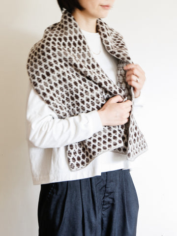 yourwear Cashmere Jacquard Dot Stole
