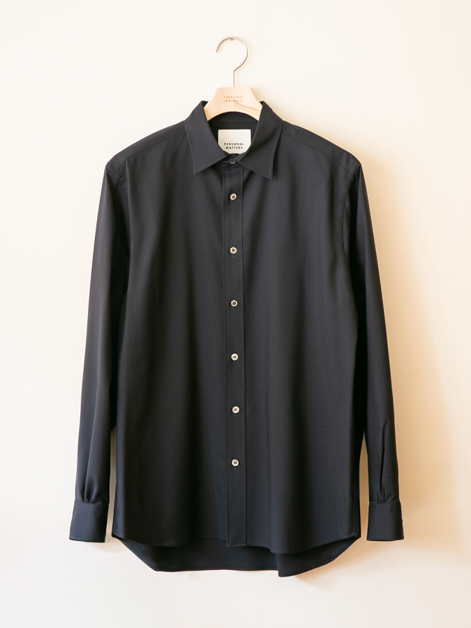 PERSONAL MATTERS Merino Wool Tropical Shirt