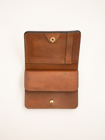 forme Post Wallet (Cordovan Black×DOUBLE Brown)