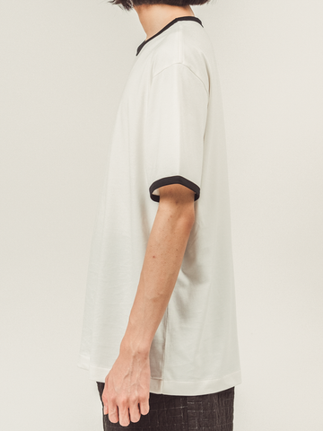 THE HINOKI Cotton Half Sleeve Ringer T