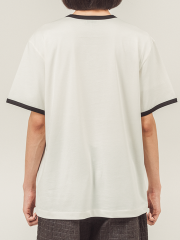 THE HINOKI Cotton Half Sleeve Ringer T