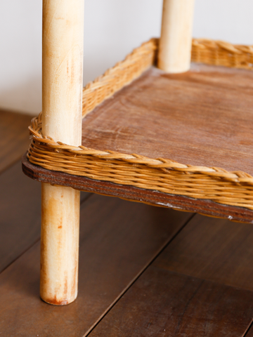 Rattan Side Table (France 1960`s)