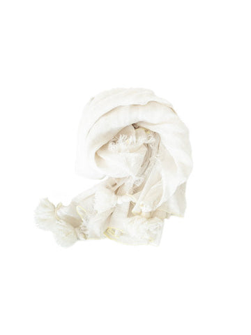 シルクリネンタッセルストール