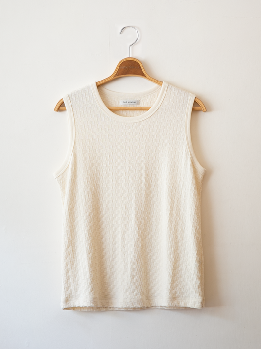 THE HINOKI Cotton Checker Tank Top