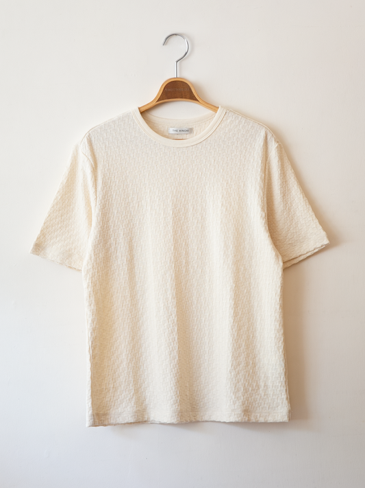THE HINOKI Cotton Checker Half Sleeve T