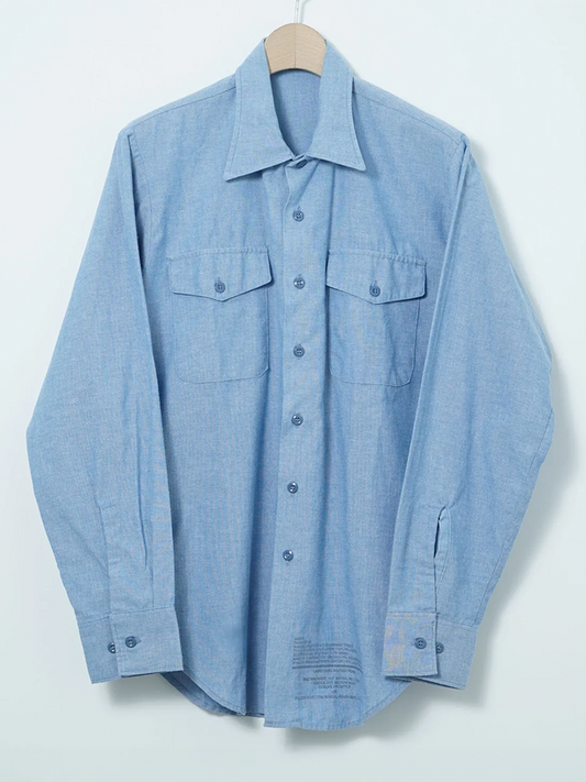 MÍCATA  U.S. Military Blue Chambray Utility Shirt