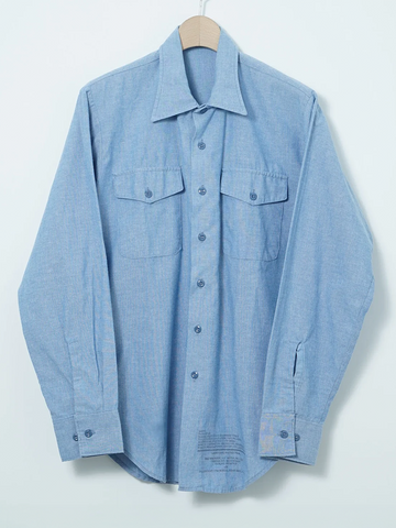 MÍCATA  U.S. Military Blue Chambray Utility Shirt
