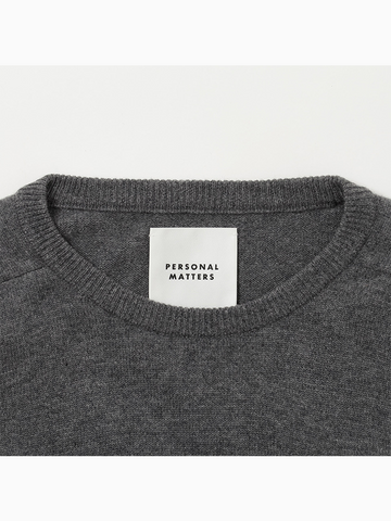 PERSONAL MATTERS Merino Wool Crew Neck Sweater