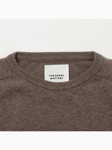 PERSONAL MATTERS Merino Wool Crew Neck Sweater