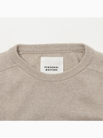 PERSONAL MATTERS Merino Wool Crew Neck Sweater