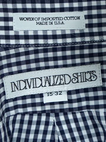 MÍCATA  Individualized Shirts Gingham Check BD Shirt