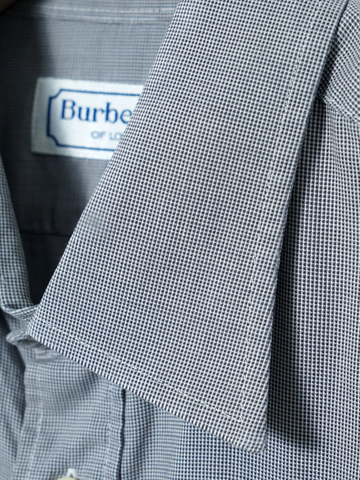MÍCATA  Burberrys of London Cotton Micro Check Shirt