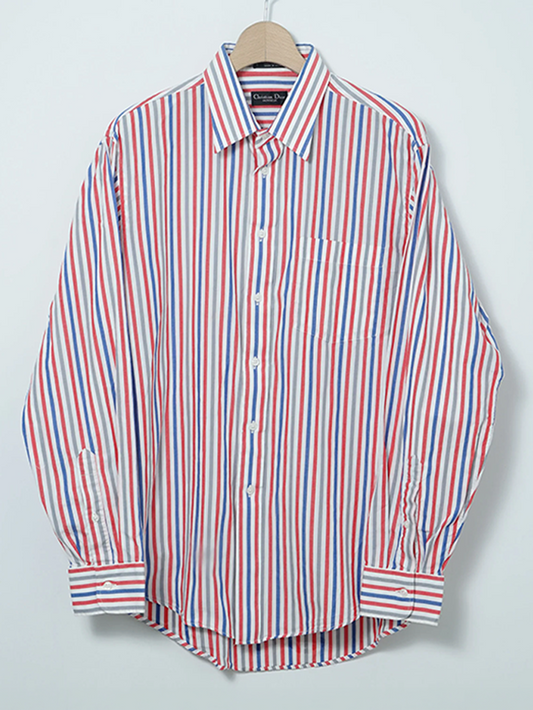 MÍCATA  Christian Dior MONSIEUR Cotton Stripe Shirt