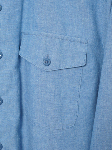 MÍCATA  U.S. Military Blue Chambray Utility Shirt