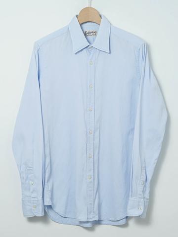 MÍCATA  Bevilacqua Cotton Stripe Shirt