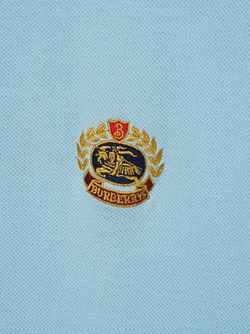 MÍCATA  Burberrys Crest Embroidered Polo Shirt