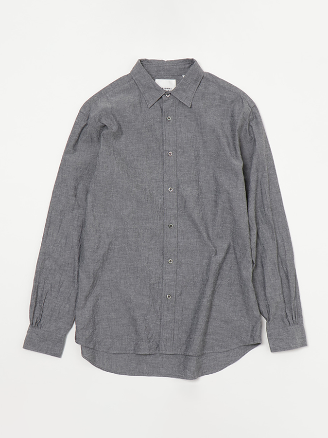 PERSONAL MATTERS Cotton Chambray Shirt