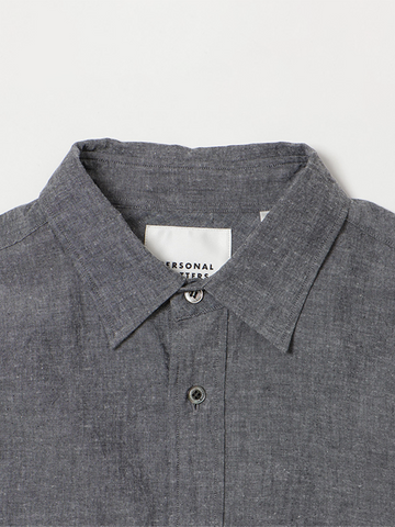 PERSONAL MATTERS Cotton Chambray Shirt