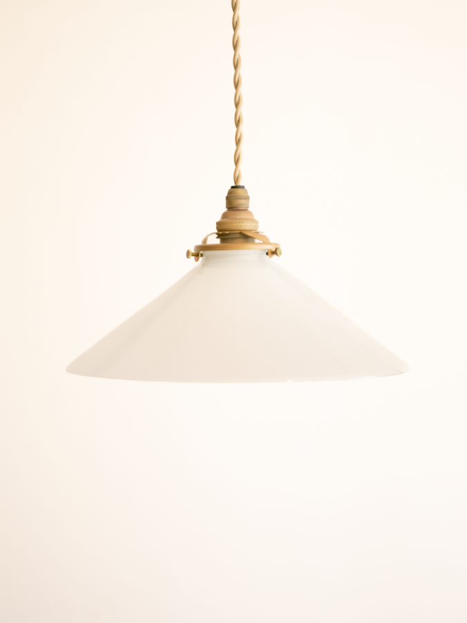 Milk glass pendant light / ミルクガラスペンダントライト