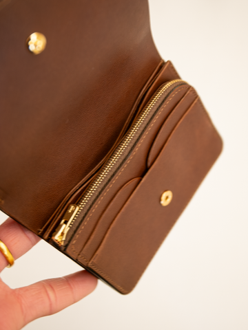 forme Short Wallet (Cordovan Dark cognac)