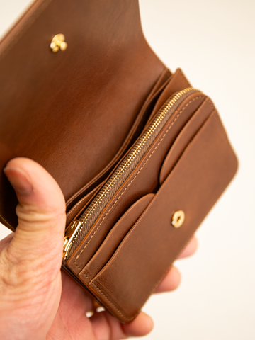 forme Short Wallet (Cordovan Cigar)