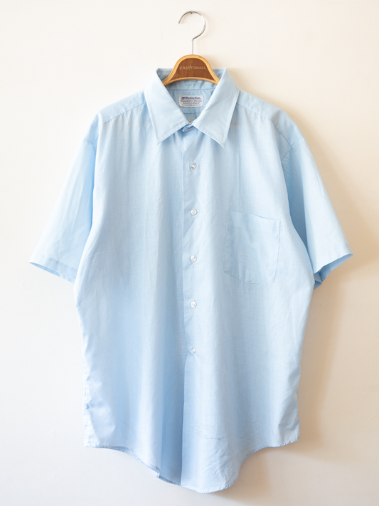 MÍCATA  Manhattan Light Blue Short-sleeve Shirt