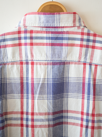MÍCATA  Polo Sport Cotton Linen Check Shirt