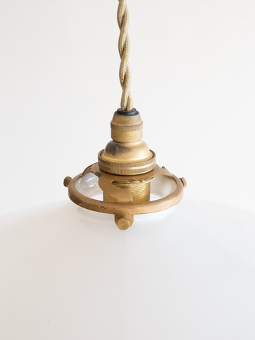 Milk Glass Lamp (Belgium 1920`s)