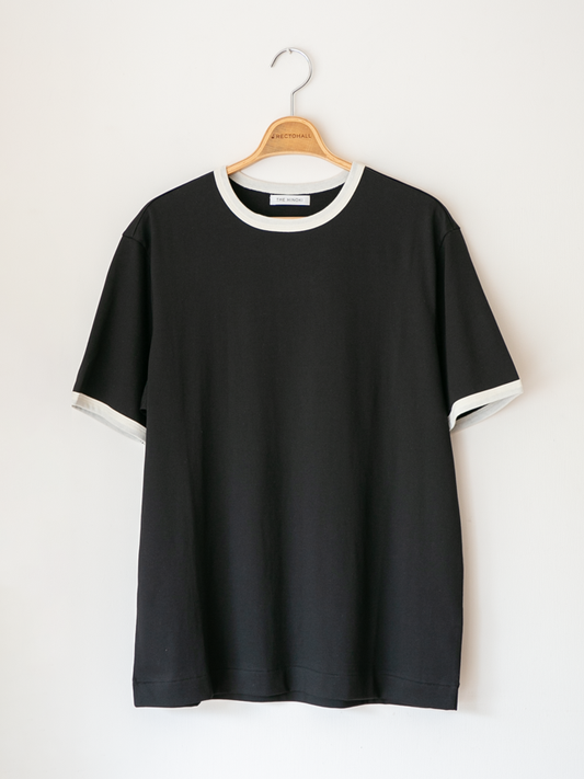 THE HINOKI Cotton Half Sleeve Ringer T