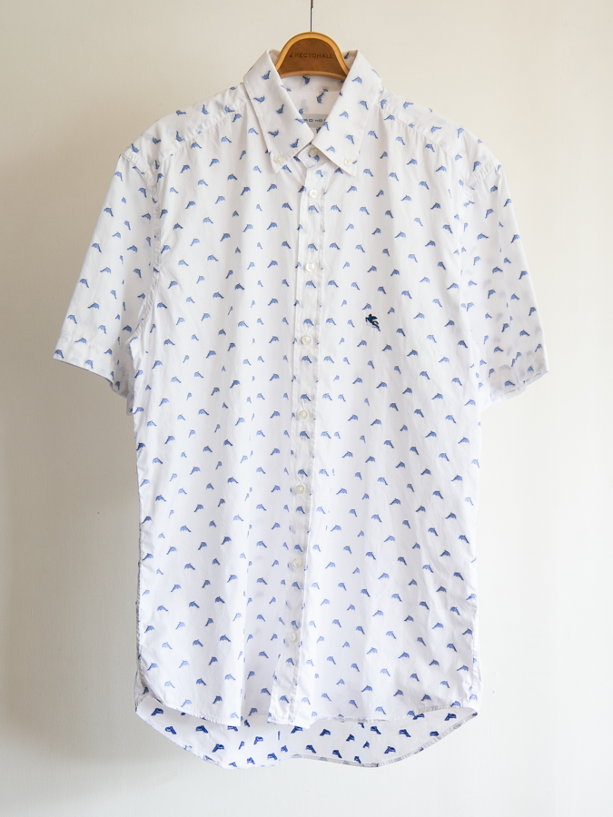 MÍCATA ETRO All-over Dolphin Motif BD Shirt
