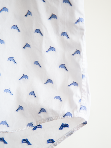 MÍCATA ETRO All-over Dolphin Motif BD Shirt