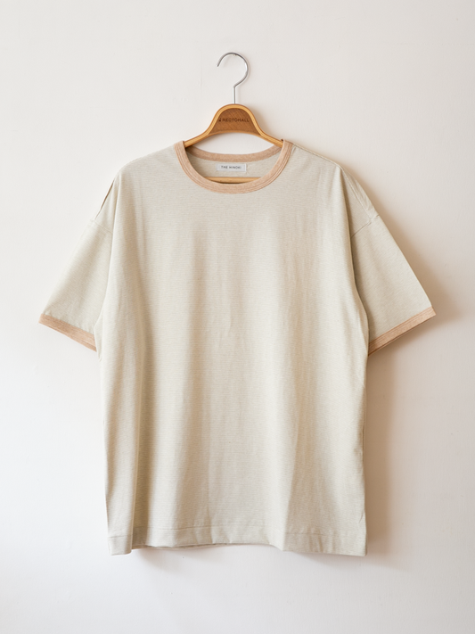 THE HINOKI Wild Cotton Half Sleeve Ringer T