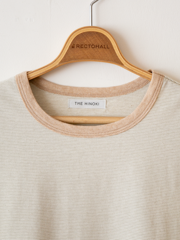 THE HINOKI Wild Cotton Half Sleeve Ringer T