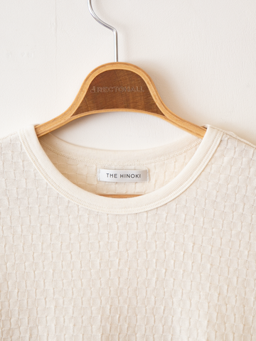 THE HINOKI Cotton Checker Half Sleeve T
